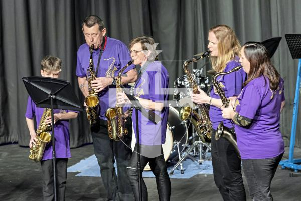 Picture by Sophie Rabey.  11-03-25.  Guernsey Eisteddfod 2025 at Beau Sejour. 
Tuesday 11th March - Evening Session.  
Class M117 - ORCHESTRA, BAND OR INSTRUMENTAL ENSEMBLE - OPEN (The Banfield Trophy)
The Saxophonics - Londonderry Air