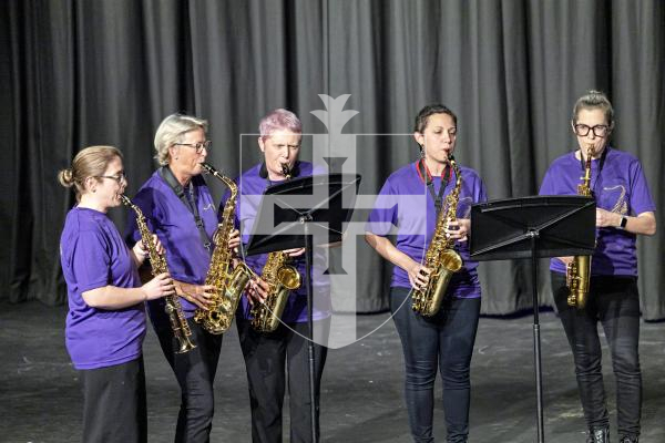 Picture by Sophie Rabey.  11-03-25.  Guernsey Eisteddfod 2025 at Beau Sejour. 
Tuesday 11th March - Evening Session.  
Class M117 - ORCHESTRA, BAND OR INSTRUMENTAL ENSEMBLE - OPEN (The Banfield Trophy)
The Saxophonics - Londonderry Air