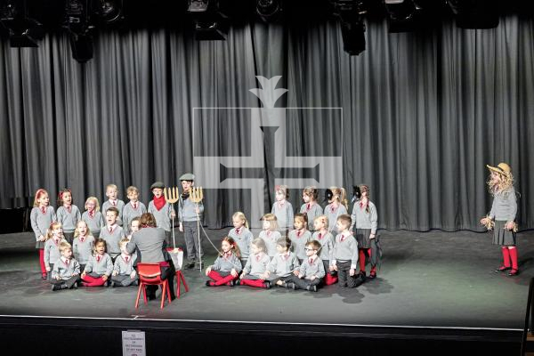 Picture by Sophie Rabey.  14-03-25.  Guernsey Eisteddfod 2025 at Beau Sejour. 
Friday 14th March - Morning Session.  
Class M208 - CHOIRS, INFANT SCHOOL AGE, UNISON SINGING (The Colleges Trophy)
Blanchelande College Infant Choir -  Mr Scarecrow and The Baby Baboon Loved The Blues