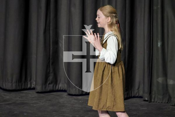 Picture by Peter Frankland. 17-03-25 Eisteddfod 2025 class 029. Character Study 11 and under 13 years. Olivia Le Tissier - Six Primroses Each.