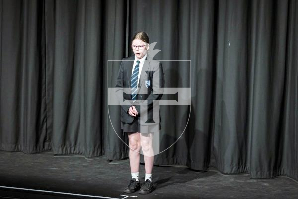 Picture by Peter Frankland. 17-03-25 Eisteddfod 2025 class 008 Set Poems 11 and under 12 years. Amelia-Jane Bougourd
