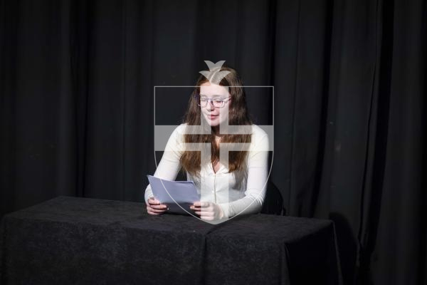 Picture by Peter Frankland. 11-03-26 Eisteddfod Class D026 - News Reading 13 and Under 18  Years. Jasmine Divall