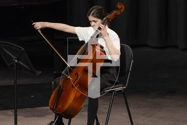 Picture by Sophie Rabey. 02–0326.  Guernsey Eisteddfod 2026 at Beau Sejour.  Monday 2nd Afternoon Session.
M054 - CELLO UNDER 14.
Evie Langlois - Song For Sue.