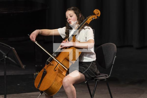 Picture by Sophie Rabey. 02–0326.  Guernsey Eisteddfod 2026 at Beau Sejour.  Monday 2nd Afternoon Session.
M054 - CELLO UNDER 14.
Rosie Gist - Gavotte No.2