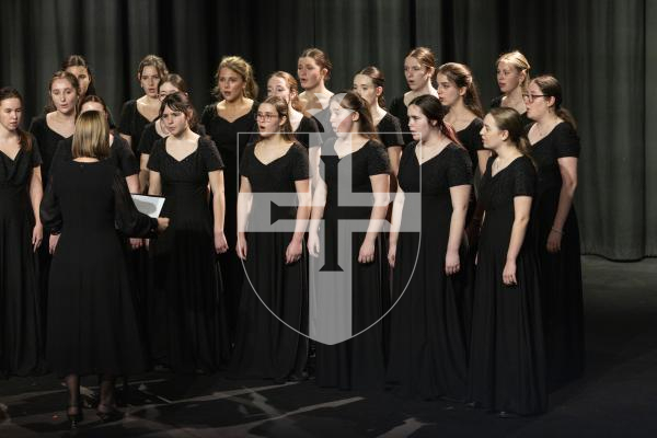 Picture by Sophie Rabey. 02–0326.  Guernsey Eisteddfod 2026 at Beau Sejour.  Monday 2nd Afternoon Session.
M213 - CHOIRS SECONDARY SCHOOL AGE.
Guernsey Girls Choir - All Shall Be Well / Chili Con Carne