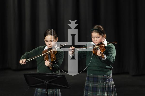 Picture by Sophie Rabey. 03–03-26.  Guernsey Eisteddfod 2026 at Beau Sejour.  Tuesday 3rd Morning Session.
M069 - CHAMBER MUSIC DUO/TRIO/QUARTET - JUNIOR SCHOOL AGE.
Beatrice Holland and Ava Jalowiec - Hoedown.