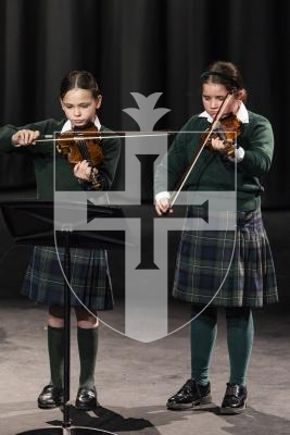 Picture by Sophie Rabey. 03–03-26.  Guernsey Eisteddfod 2026 at Beau Sejour.  Tuesday 3rd Morning Session.
M069 - CHAMBER MUSIC DUO/TRIO/QUARTET - JUNIOR SCHOOL AGE.
Beatrice Holland and Ava Jalowiec - Hoedown.
