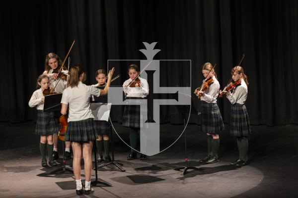 Picture by Sophie Rabey. 03–03-26.  Guernsey Eisteddfod 2026 at Beau Sejour.  Tuesday 3rd Morning Session.
M113 - ORCHESTRA BAND OR INSTRUMENTAL ENSEMBLE - JUNIOR SCHOOL AGE.
Melrose String Ensemble - Daydream and Circus Tricks