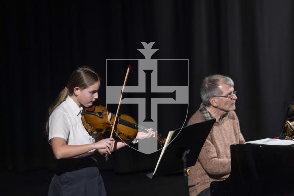 Picture by Peter Frankland. 05-03-26 Eisteddfod 2026 Class M042 - Violin Under 14. Darcy Reoch-Brehaut