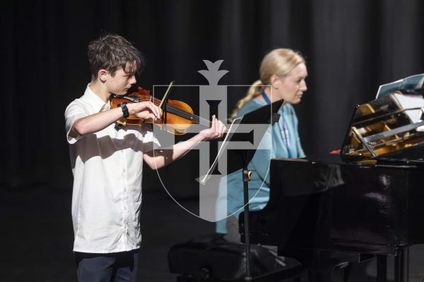 Picture by Peter Frankland. 05-03-26 Eisteddfod 2026 Class M042 - Violin Under 14. Paul Friedrich