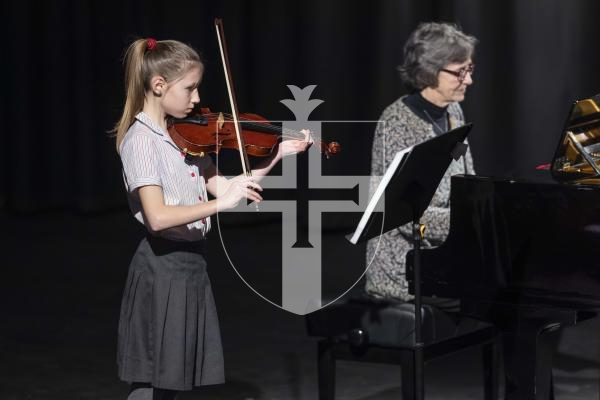 Picture by Peter Frankland. 05-03-26 Eisteddfod 2026 Class M042 - Violin Under 14. Elizabeth Touzeau
