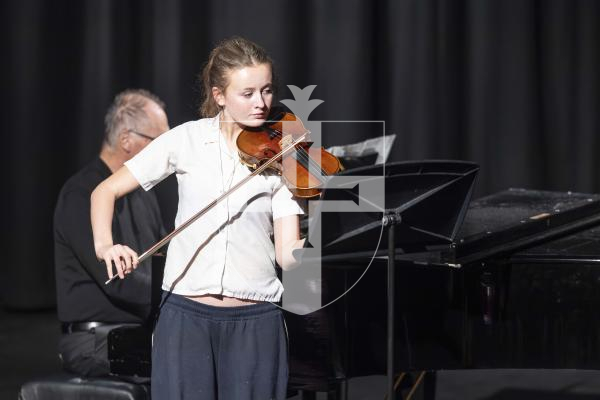Picture by Peter Frankland. 05-03-26 Eisteddfod 2026 Class M042 - Violin Under 14. Lara Pimlott