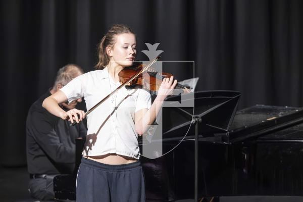 Picture by Peter Frankland. 05-03-26 Eisteddfod 2026 Class M042 - Violin Under 14. Lara Pimlott