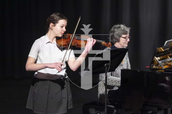 Picture by Peter Frankland. 05-03-26 Eisteddfod 2026 Class M042 - Violin Under 14. Rosie Gist