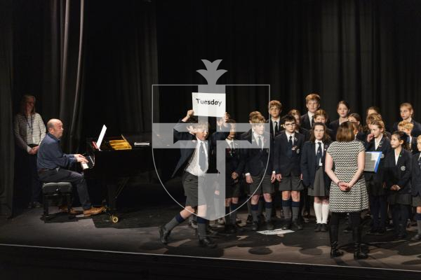 Picture by Sophie Rabey. 06–03-26.  Guernsey Eisteddfod 2026 at Beau Sejour.  Friday 6th Morning Session.
M209 - CHOIRS JUNIOR SCHOOL AGE - UNISON SINGING.
ECJS Choir - The Gasman Cometh / Go The Distance