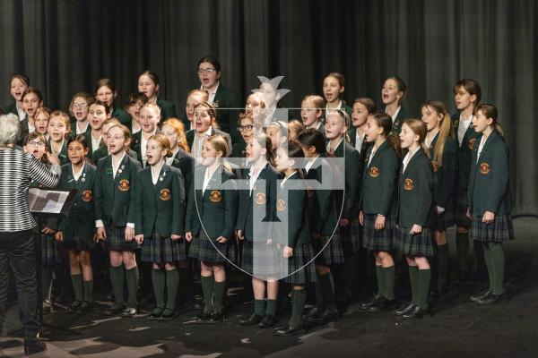 Picture by Sophie Rabey. 06–03-26.  Guernsey Eisteddfod 2026 at Beau Sejour.  Friday 6th Morning Session.
M209 - CHOIRS JUNIOR SCHOOL AGE - UNISON SINGING.
Melrose Junior Choir - The Place Where Lost Things Go / Cakes!