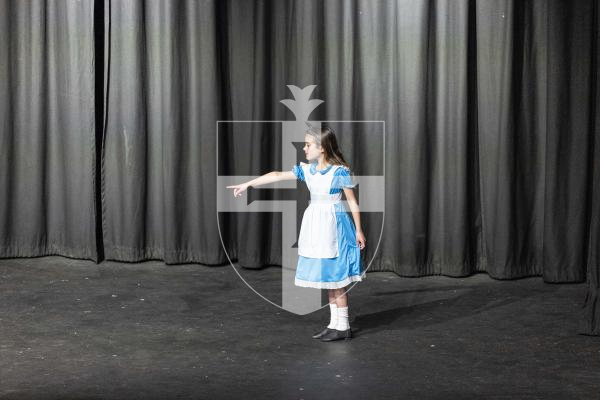 Picture by Peter Frankland. 09-03-26 Eisteddfod 2026 -  Class D027 - Character Studies 7 and under 9 years. Juliette Norman - Alice In Wonderland.