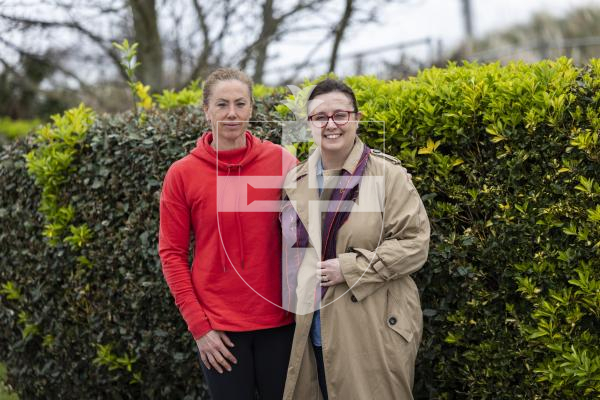 Picture by Sophie Rabey.  10-03-26.  Interview with Louise Smith and Vicky Groulef on the World Aid Walk.