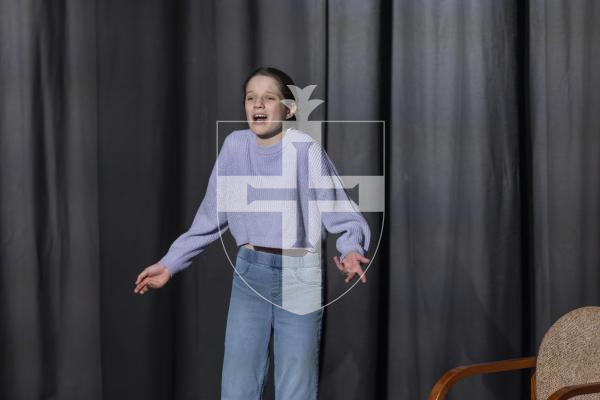 Picture by Peter Frankland. 10-03-26 Eisteddfod 2026 -  Class D029 - Character Studies 11 and Under 13. Amelie Buck - The Demon Headmaster.