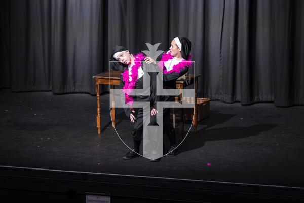 Picture by Peter Frankland. 11-03-26 Eisteddfod Class D052 Musical Duos Under 15 Years. Lottie Colmer and Peyton Snell - Nunsense
