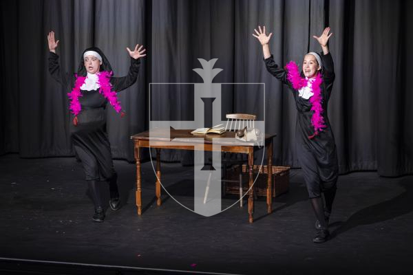 Picture by Peter Frankland. 11-03-26 Eisteddfod Class D052 Musical Duos Under 15 Years. Lottie Colmer and Peyton Snell - Nunsense