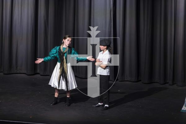 Picture by Peter Frankland. 11-03-26 Eisteddfod Class D052 Musical Duos Under 15 Years. Mina Chick and Alexa Grime.