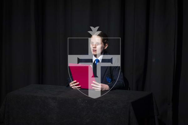 Picture by Peter Frankland. 11-03-26 Eisteddfod Class D025 - News Reading Under 13 Years. Amelie Buck