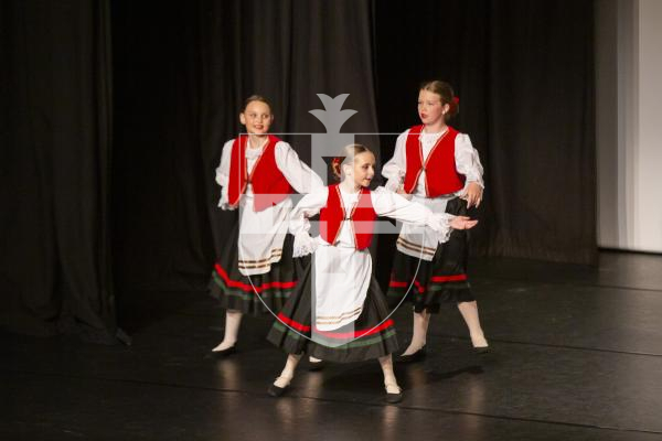 Picture by Connor Rabey.  31-05-24.  
2024 Guernsey Dance Awards - Friday 31 May 2024
SESSION 2 - 15 - MiniDN - Mini Duet/Trio National and Folklore.
Danish Ace of Diamonds Polka - Eleanor Bourgaize, Hadley Bird, Megan Le Lievre - Starlight Dance Academy (Guernsey)