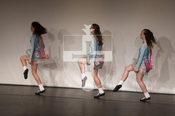 Picture by Connor Rabey.  31-05-24.  
2024 Guernsey Dance Awards - Friday 31 May 2024
SESSION 2 - 10 - KDN - Children Duet/Trio National and Folklore.
Galway Girls - Cara Langlois, Chloe King, Keira Smith - Guernsey Irish Dance Academy (Guernsey).