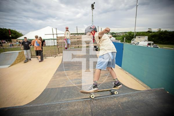 Picture by Sophie Rabey.  25-05-24.  Guernsey Together Festival 2024.
Ted Machon (8) using the skate park.