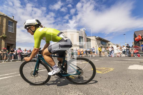 Picture by Sophie Rabey.  18-07-25.  ISLAND GAMES 2025 in Orkney.  
Cycling Town Crit Womens.