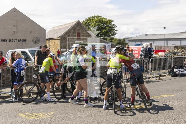Picture by Sophie Rabey.  18-07-25.  ISLAND GAMES 2025 in Orkney.  
Cycling Town Crit Womens.