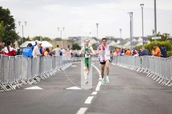 Picture by Sophie Rabey.  18-07-25.  ISLAND GAMES 2025 in Orkney.  
Mens Half Marathon.  Sammy Galpin, James Priest and Ethan Woodhead raced for Guernsey.