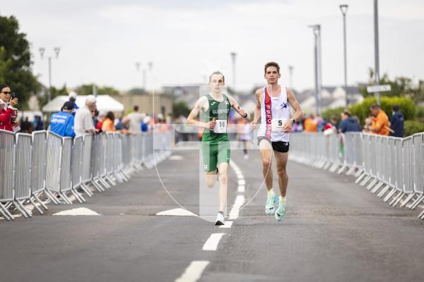 Picture by Sophie Rabey.  18-07-25.  ISLAND GAMES 2025 in Orkney.  
Mens Half Marathon.  Sammy Galpin, James Priest and Ethan Woodhead raced for Guernsey.