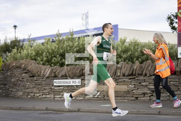 Picture by Sophie Rabey.  18-07-25.  ISLAND GAMES 2025 in Orkney.  
Mens Half Marathon.  Sammy Galpin, James Priest and Ethan Woodhead raced for Guernsey.