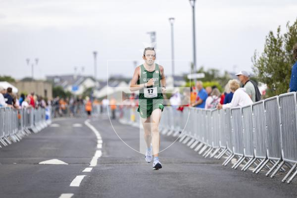 Picture by Sophie Rabey.  18-07-25.  ISLAND GAMES 2025 in Orkney.  
Mens Half Marathon.  Sammy Galpin, James Priest and Ethan Woodhead raced for Guernsey.