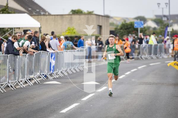 Picture by Sophie Rabey.  18-07-25.  ISLAND GAMES 2025 in Orkney.  
Mens Half Marathon.  Sammy Galpin, James Priest and Ethan Woodhead raced for Guernsey.