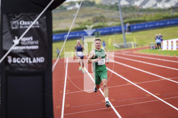 Picture by Sophie Rabey.  18-07-25.  ISLAND GAMES 2025 in Orkney.  
Mens Half Marathon.  Sammy Galpin, James Priest and Ethan Woodhead raced for Guernsey.