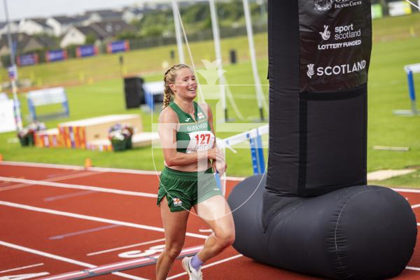 Picture by Sophie Rabey.  18-07-25.  ISLAND GAMES 2025 in Orkney.  
Womens Half Marathon.  Nix Petit, Sarah Eagles and Vanessa King raced for Guernsey.