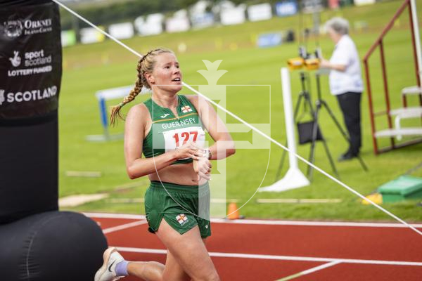 Picture by Sophie Rabey.  18-07-25.  ISLAND GAMES 2025 in Orkney.  
Womens Half Marathon.  Nix Petit, Sarah Eagles and Vanessa King raced for Guernsey.