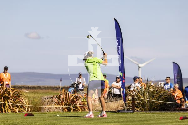 Picture by Sophie Rabey.  16-07-25.  ISLAND GAMES 2025 in Orkney.  
Womens Golf at Orkney Golf Club.
Chloe Gaudion.