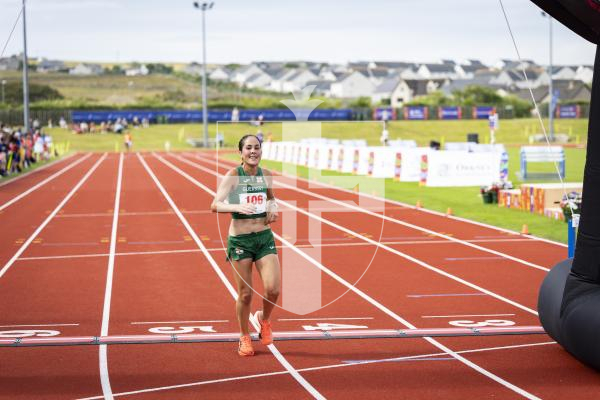 Picture by Sophie Rabey.  18-07-25.  ISLAND GAMES 2025 in Orkney.  
Womens Half Marathon.  Nix Petit, Sarah Eagles and Vanessa King raced for Guernsey.
