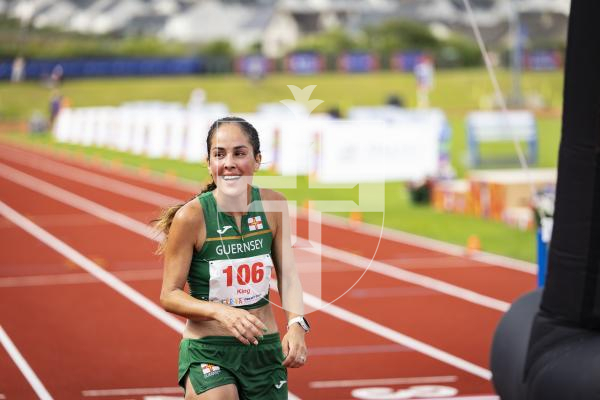 Picture by Sophie Rabey.  18-07-25.  ISLAND GAMES 2025 in Orkney.  
Womens Half Marathon.  Nix Petit, Sarah Eagles and Vanessa King raced for Guernsey.
