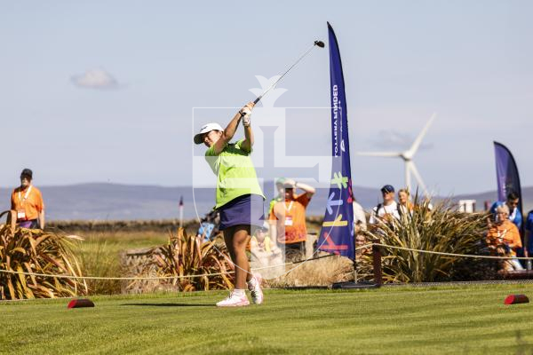 Picture by Sophie Rabey.  16-07-25.  ISLAND GAMES 2025 in Orkney.  
Womens Golf at Orkney Golf Club.
Chloe Gaudion.