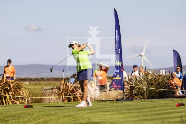 Picture by Sophie Rabey.  16-07-25.  ISLAND GAMES 2025 in Orkney.  
Womens Golf at Orkney Golf Club.
Chloe Gaudion.