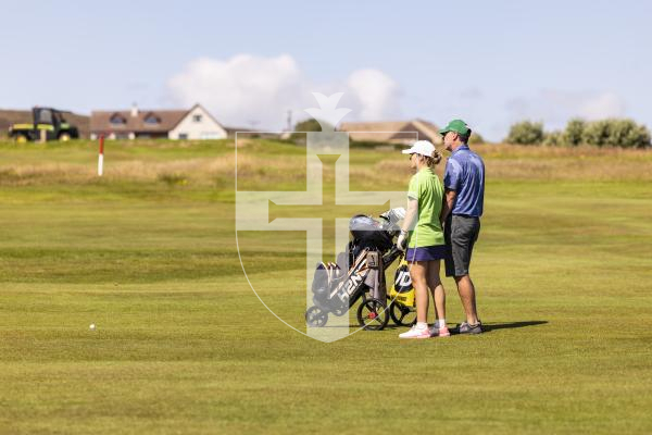 Picture by Sophie Rabey.  16-07-25.  ISLAND GAMES 2025 in Orkney.  
Womens Golf at Orkney Golf Club.
Chloe Gaudion.