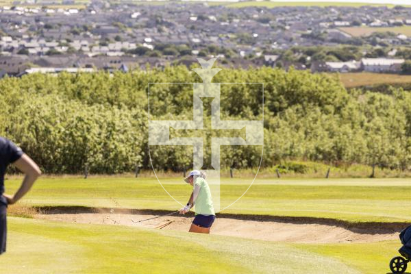 Picture by Sophie Rabey.  16-07-25.  ISLAND GAMES 2025 in Orkney.  
Womens Golf at Orkney Golf Club.
Chloe Gaudion.