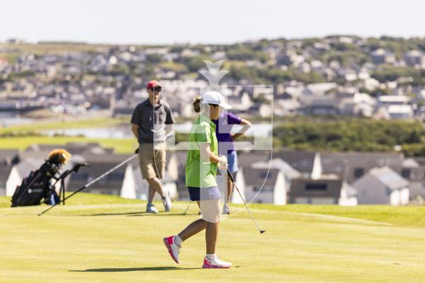 Picture by Sophie Rabey.  16-07-25.  ISLAND GAMES 2025 in Orkney.  
Womens Golf at Orkney Golf Club.
Chloe Gaudion.