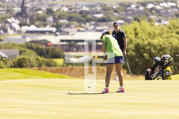 Picture by Sophie Rabey.  16-07-25.  ISLAND GAMES 2025 in Orkney.  
Womens Golf at Orkney Golf Club.
Chloe Gaudion.