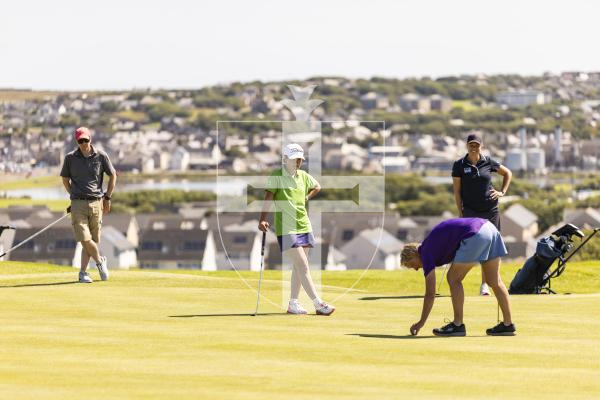 Picture by Sophie Rabey.  16-07-25.  ISLAND GAMES 2025 in Orkney.  
Womens Golf at Orkney Golf Club.
Chloe Gaudion.